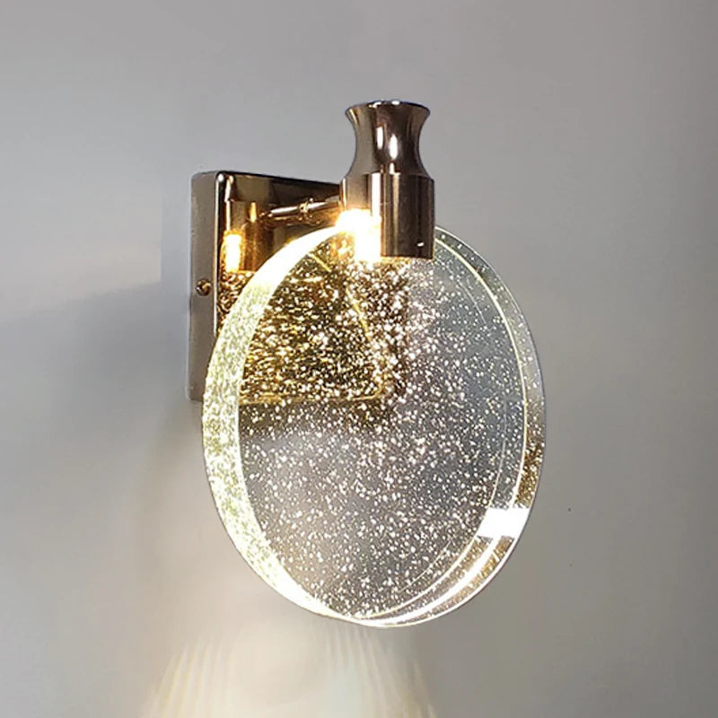 Modern Crystal Wall Sconce for Luxury Interiors