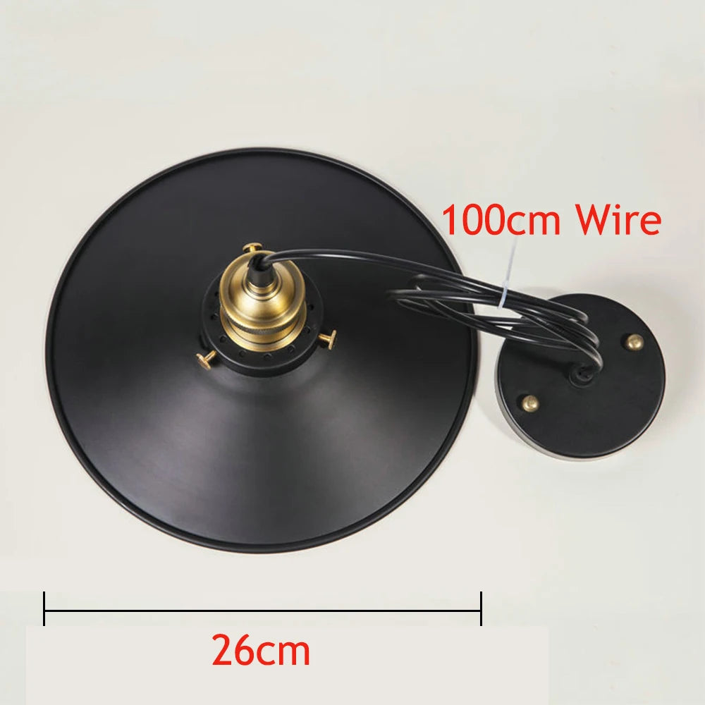 Vintage Edison Pendant Light Retro Industrial Ceiling Lamp