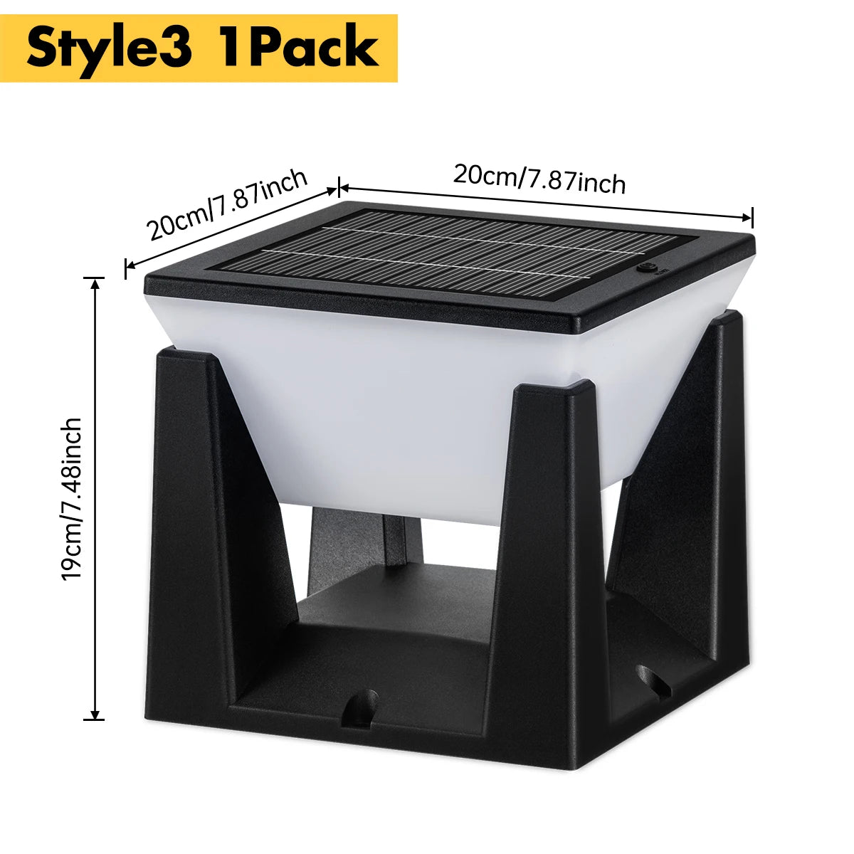 Outdoor Solar Post Light Modern LED Pillar Waterproof Landscape Lamp