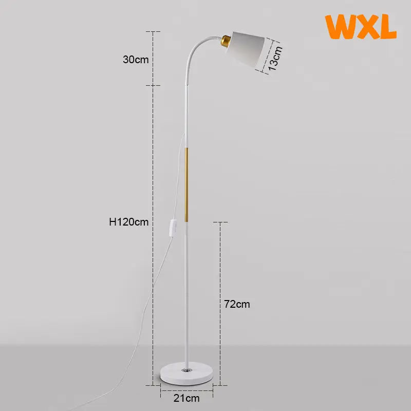 Adjustable LED Floor Lamp – Minimalist Iron Standing Reading Light