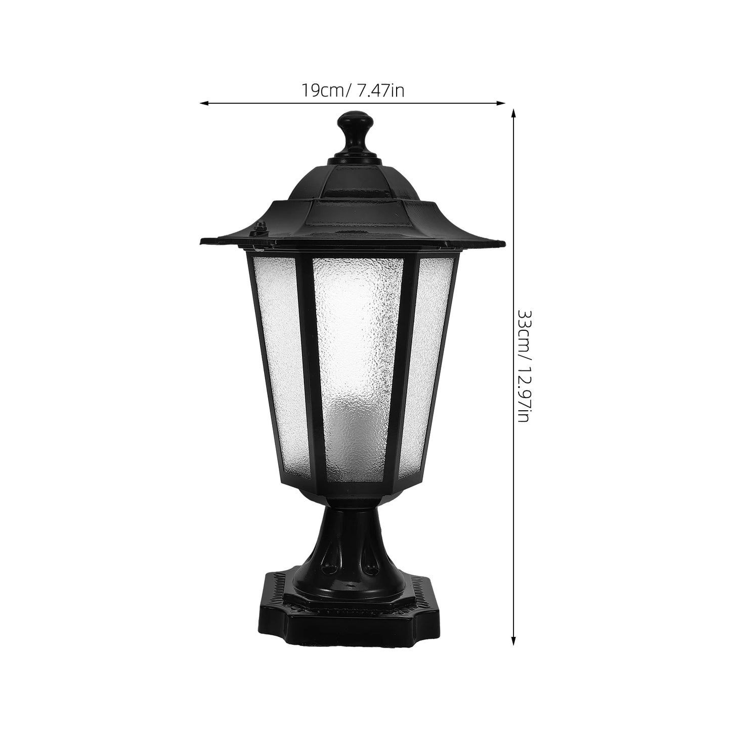 Solar Post Lantern Outdoor Waterproof Fence Garden Lamp