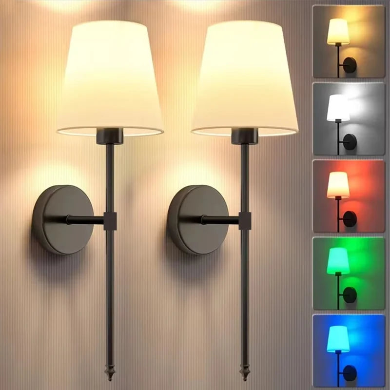 Wireless Rechargeable Wall Lamp Dimmable Remote LED Light