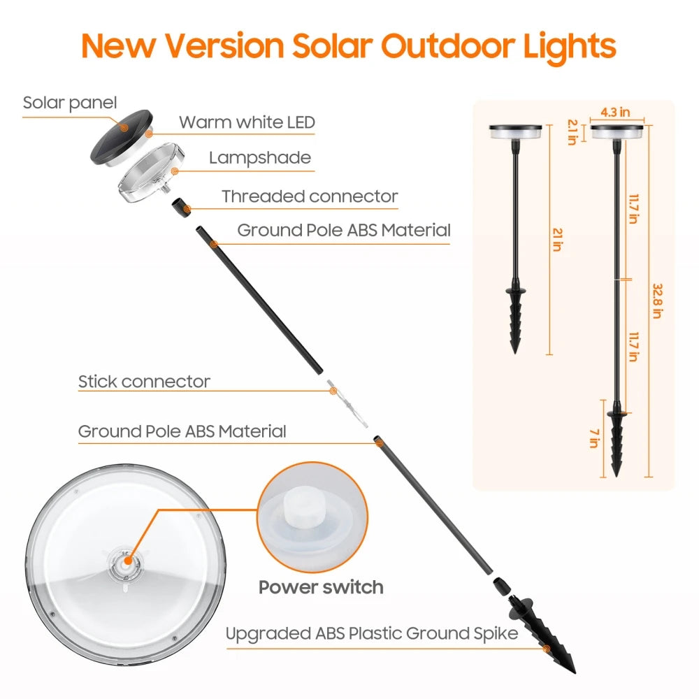 Solar Swaying Pathway Lights for Yard Decor