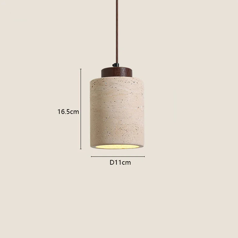 Japanese Wabi Sabi Pendant Modern Bedroom Bedside Hanging Lamp