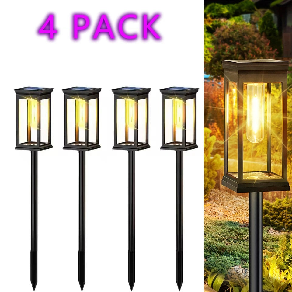 Solar Pathway Lights Waterproof Garden Patio Lawn Lighting