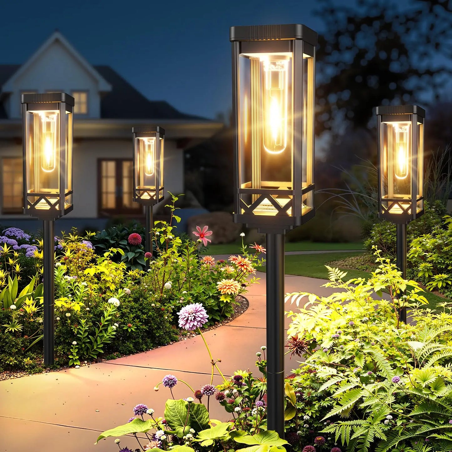 Solar Pathway Lights for Driveways and Walkways