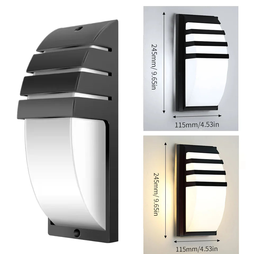 IP66 Motion Sensor Outdoor Wall Light for Porches