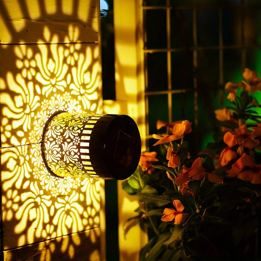 Solar Peony Garden Wall Light for Outdoor Decor