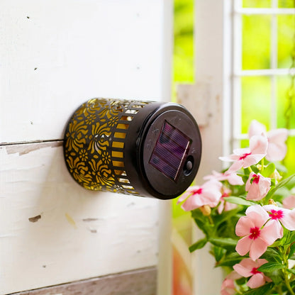 Solar Peony Garden Wall Light for Outdoor Decor