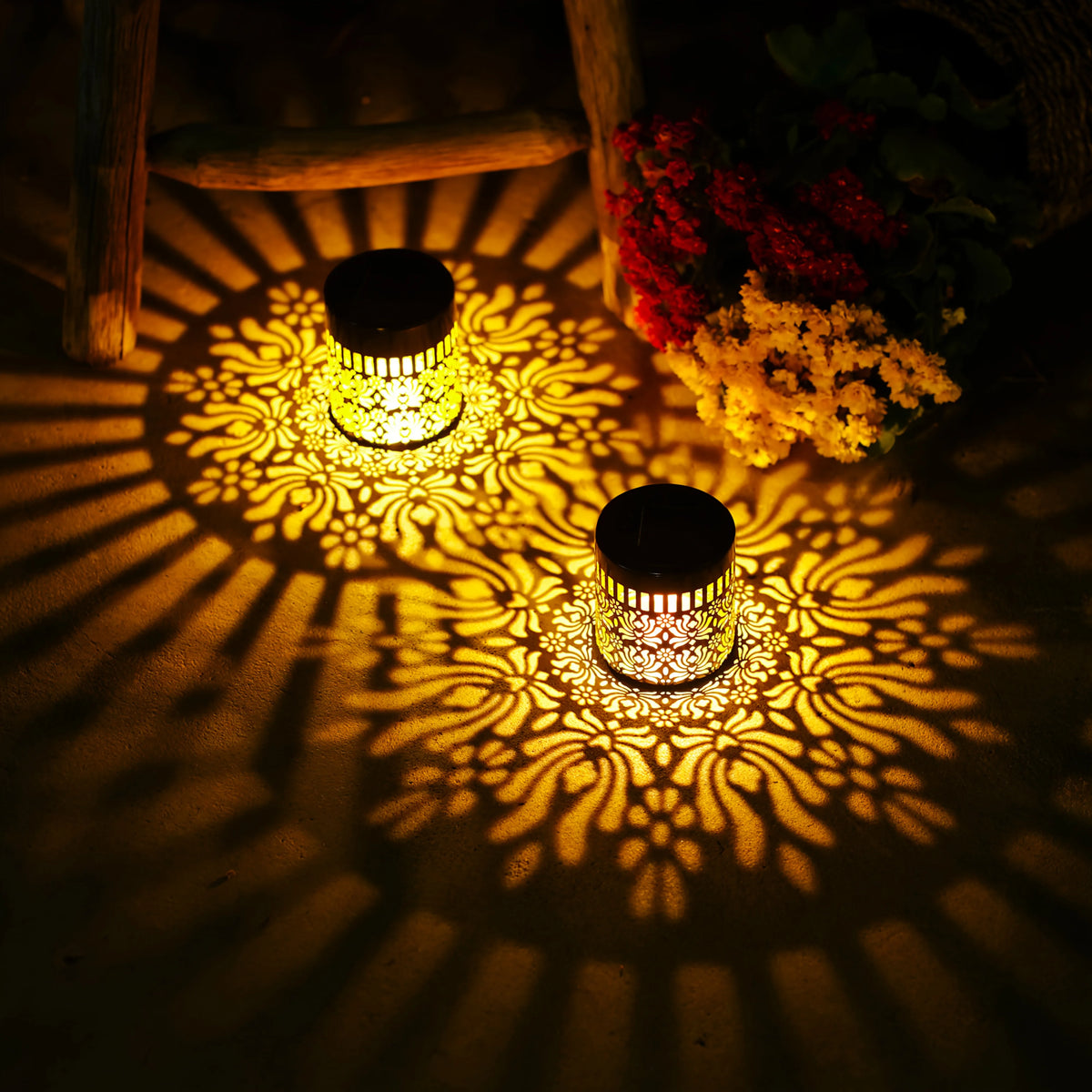 Solar Peony Garden Wall Light for Outdoor Decor