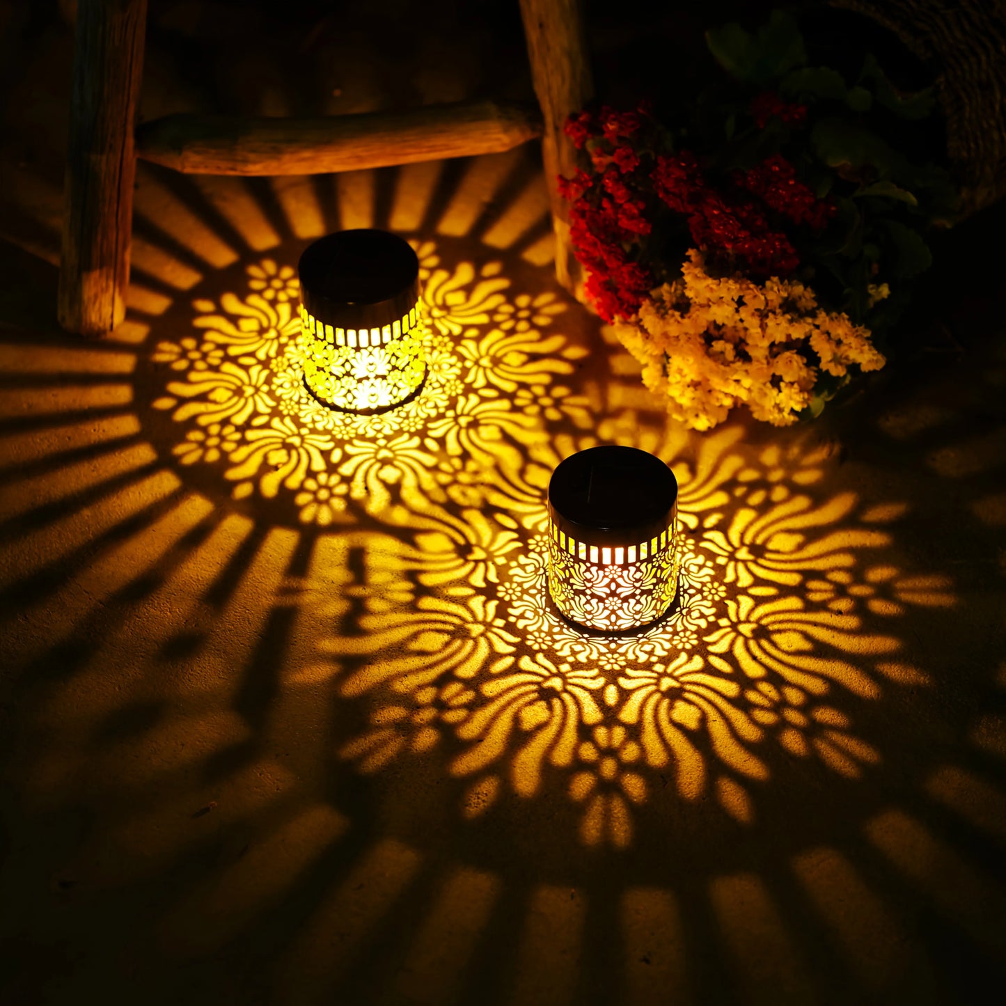 Solar Peony Garden Wall Light for Outdoor Decor
