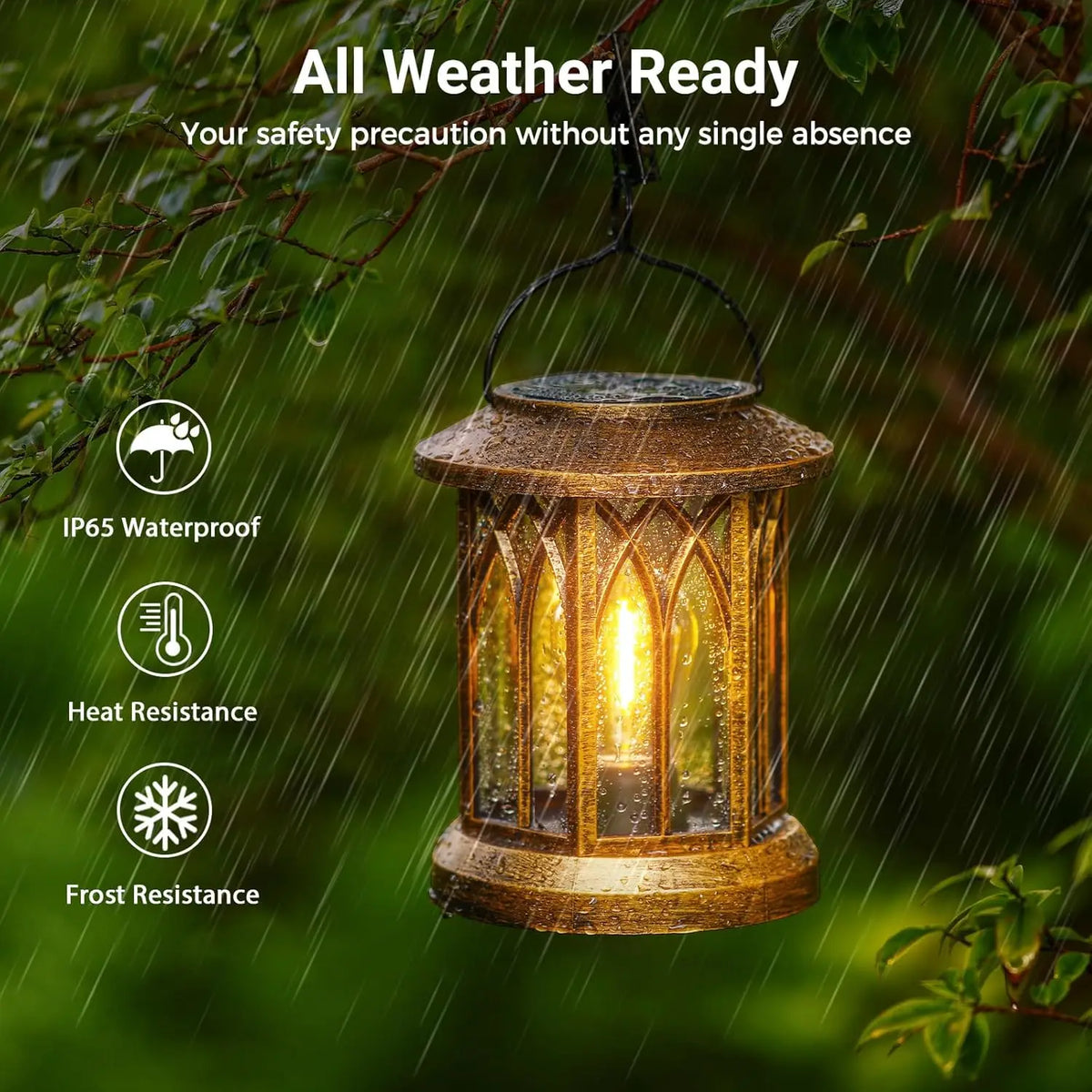 Solar Hanging Lanterns for Patio and Garden Decor
