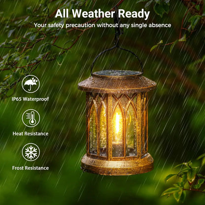 Solar Hanging Lanterns for Patio and Garden Decor