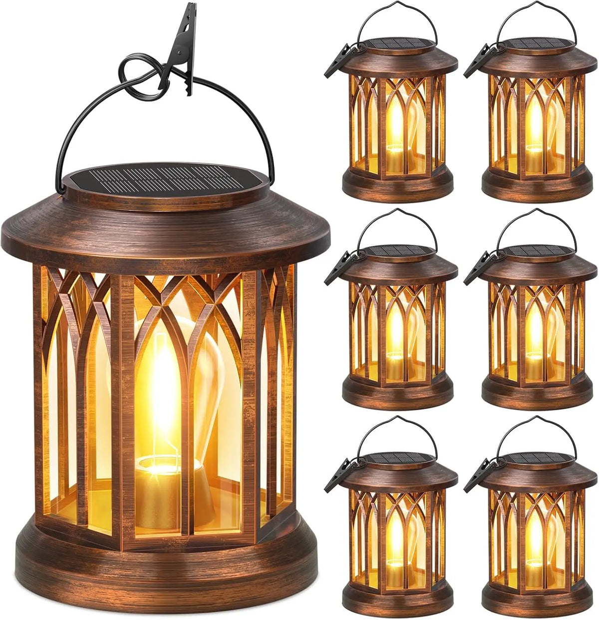 Solar Hanging Lanterns for Patio and Garden Decor