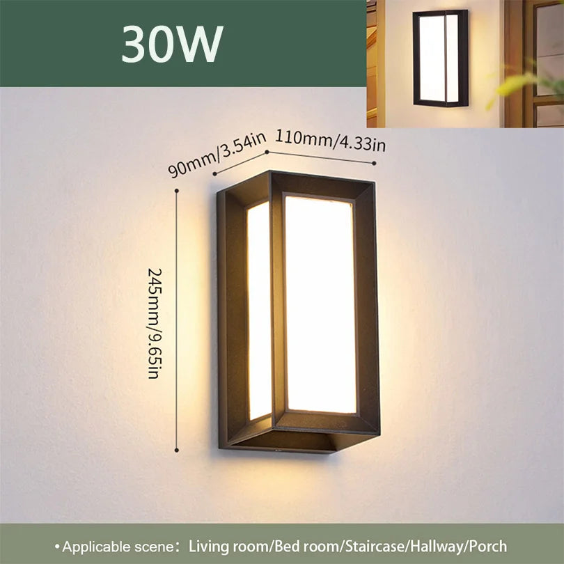 Motion Sensor Outdoor Wall Light with Waterproof Design