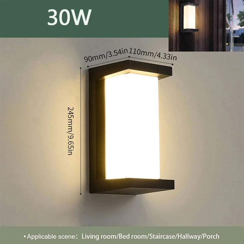 Motion Sensor Outdoor Wall Light with Waterproof Design