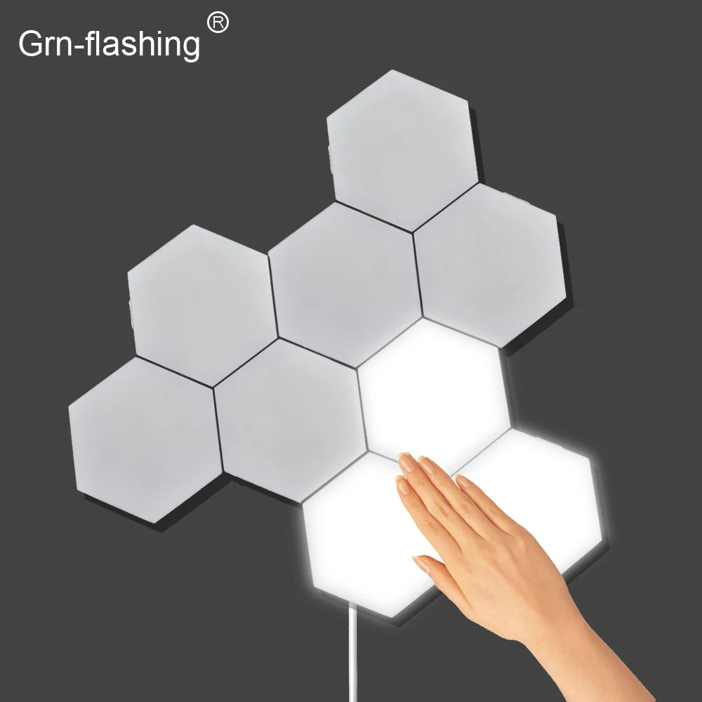 Hexagon Touch LED Wall Lights for Gaming Rooms