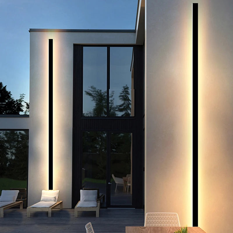 Modern Waterproof LED Wall Light for Garages and Patios
