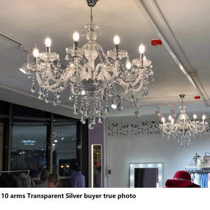 Modern Crystal Chandelier LED Large Living Room Ceiling Light