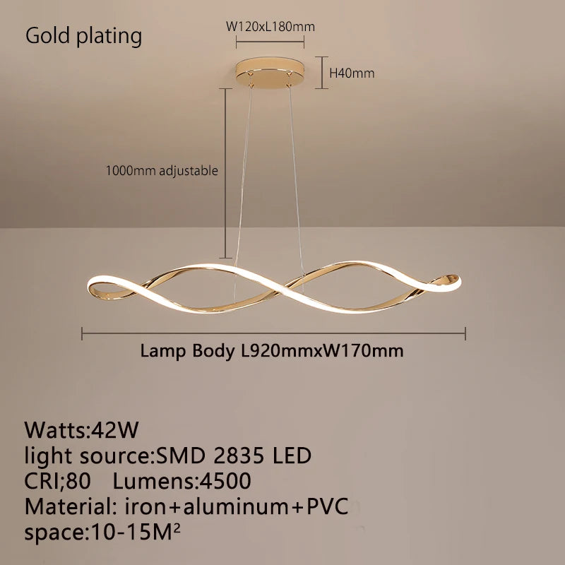 Modern LED Pendant Ceiling Dimmable Adjustable Kitchen Dining Light