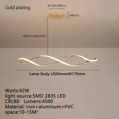 Modern LED Pendant Ceiling Dimmable Adjustable Kitchen Dining Light