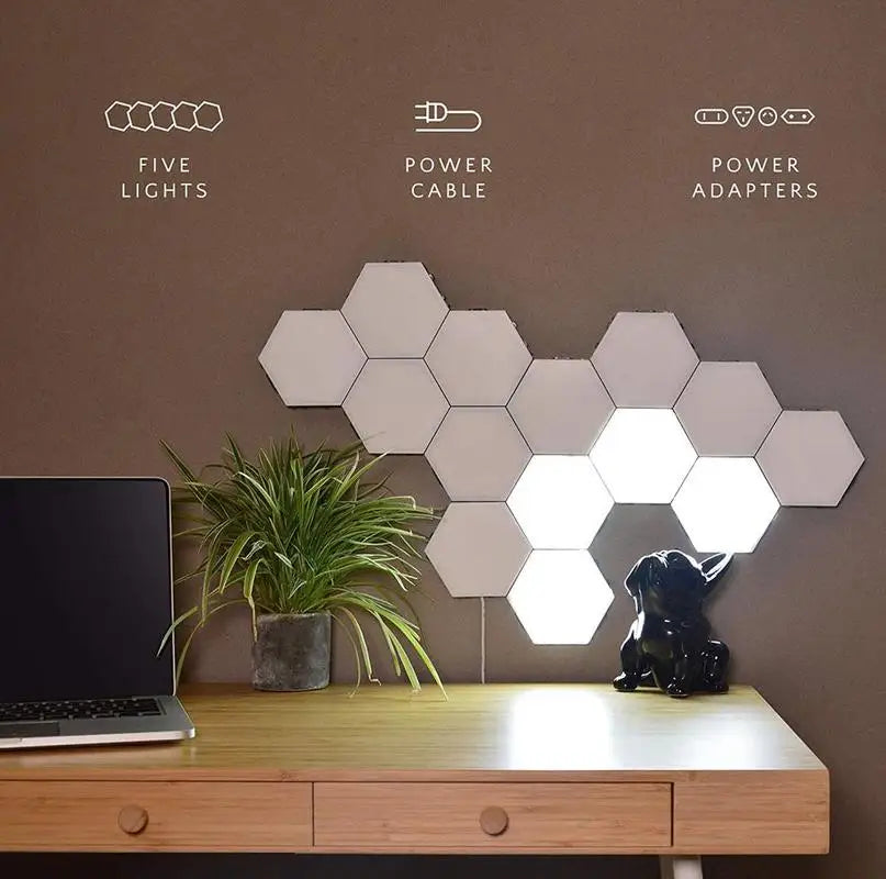 Hexagon Touch LED Wall Lights for Gaming Rooms