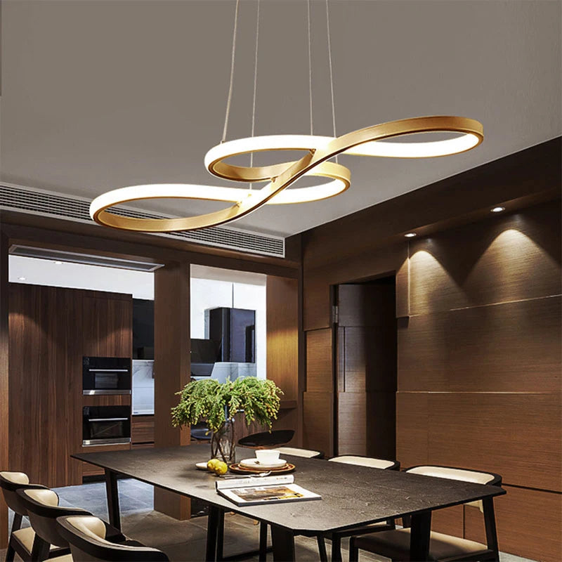 Kitchen Island LED Pendant Dimmable Hanging Lamp with Remote