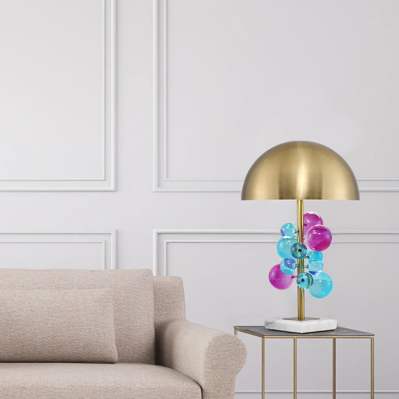 Italian Mushroom Table Lamp – Colorful Glass Designer Ambient Light