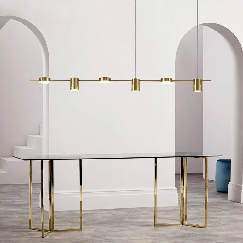 Modern LED Living Room Chandelier Dimmable Dining Kitchen Light