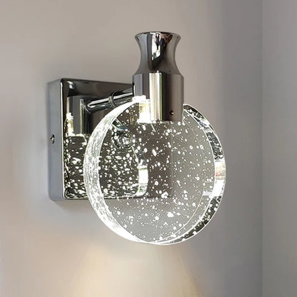 Modern Crystal Wall Sconce for Luxury Interiors