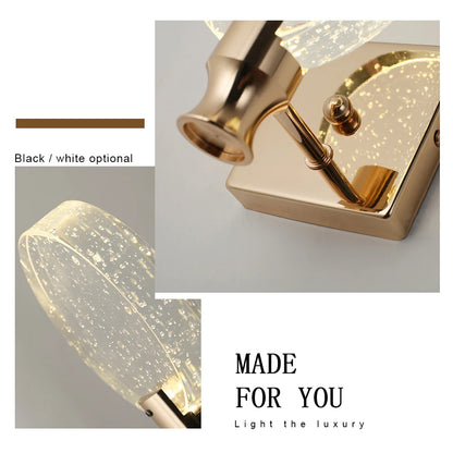 Modern Crystal Wall Sconce for Luxury Interiors