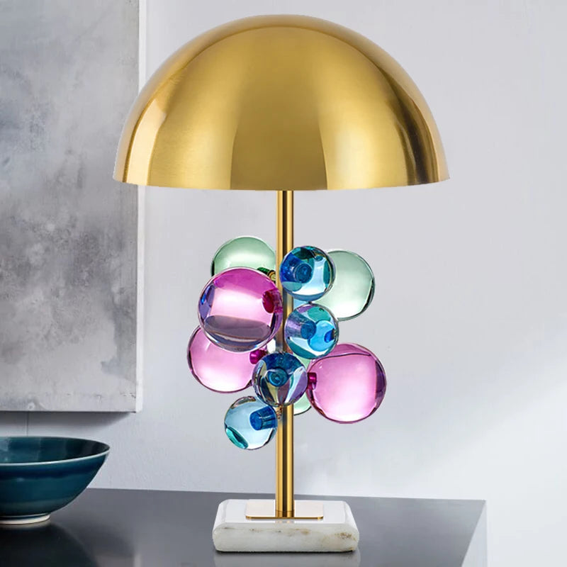 Italian Mushroom Table Lamp – Colorful Glass Designer Ambient Light