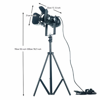 Industrial Tripod Floor Lamp for Studio and Loft Decor