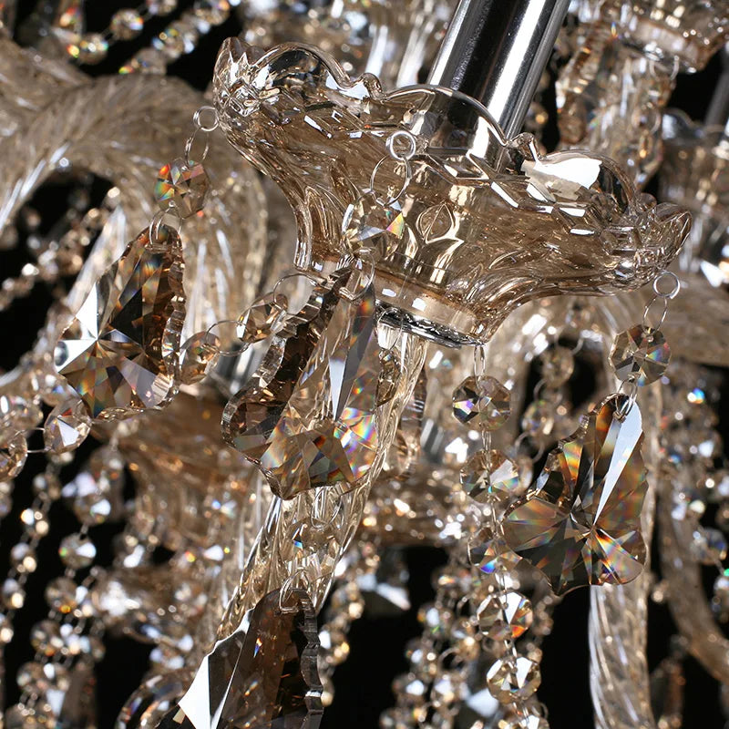 Modern Crystal Chandelier LED Large Living Room Ceiling Light