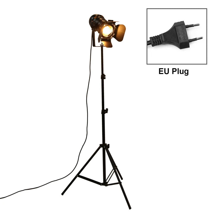 Industrial Tripod Floor Lamp for Studio and Loft Decor