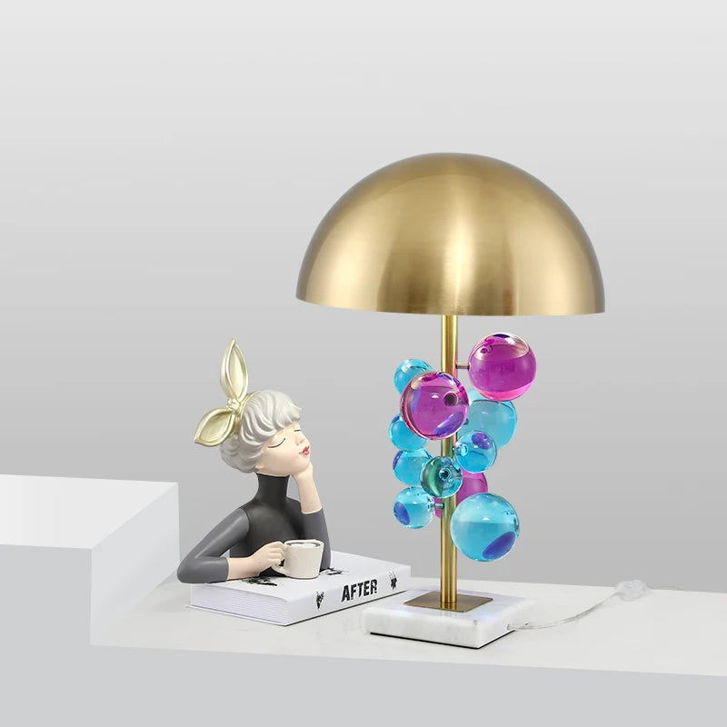 Italian Mushroom Table Lamp – Colorful Glass Designer Ambient Light