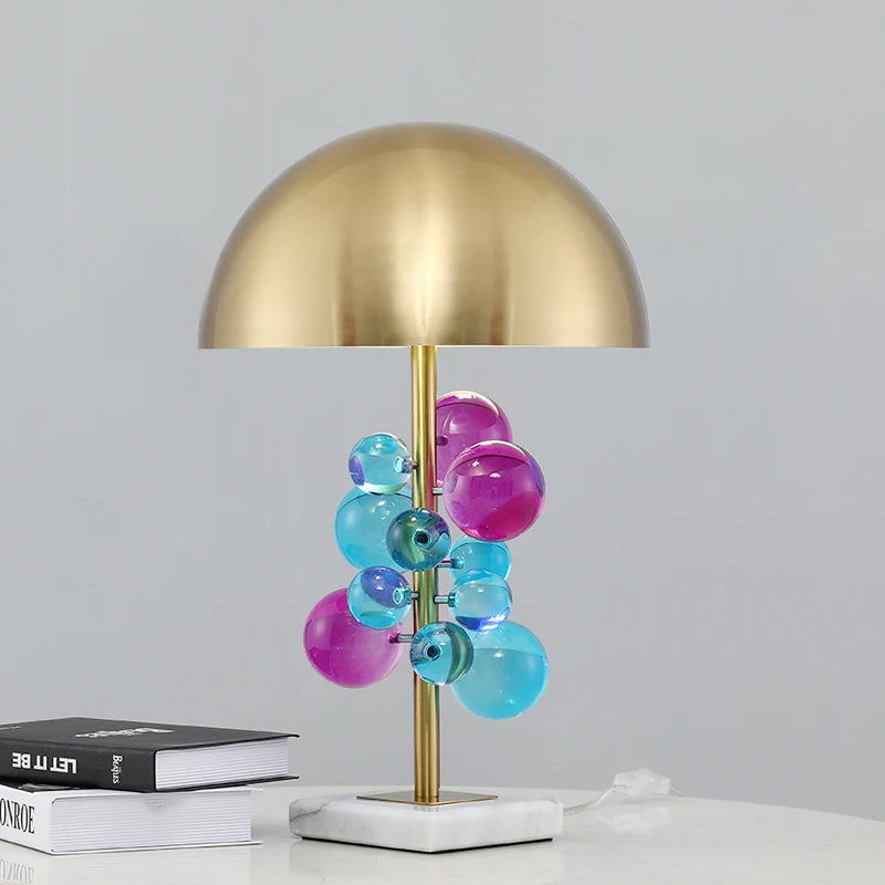 Italian Mushroom Table Lamp – Colorful Glass Designer Ambient Light