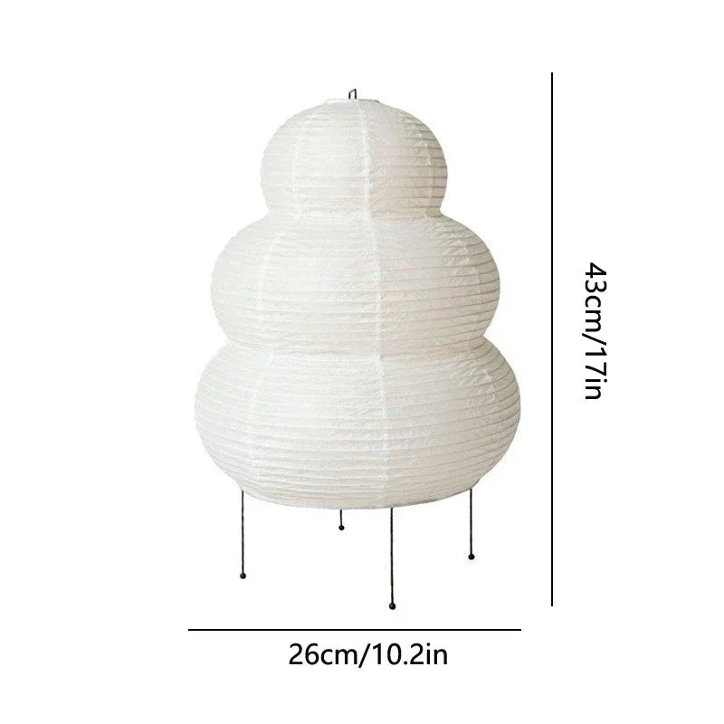 Japanese Rice Paper Table Lamp for Cozy Bedrooms