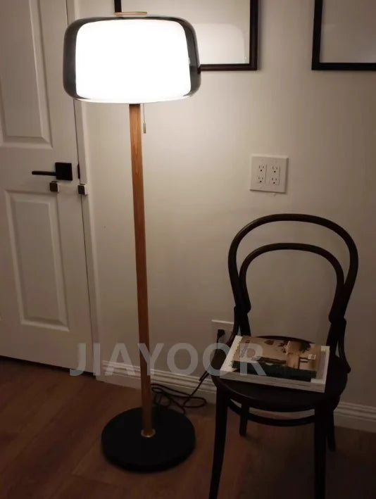 Modern Glass Floor Lamp – Elegant Decorative Lighting for Living Room