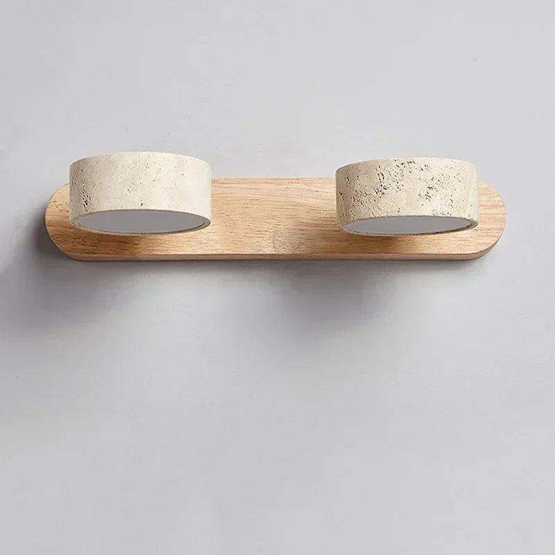 Wabi Sabi Round LED Wall Light for Bathrooms