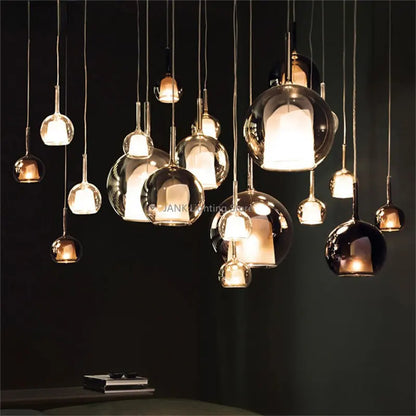 Italian Glass Bubble Pendant Light for Modern Interiors