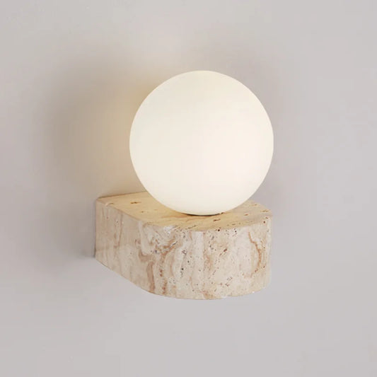 Japanese Retro Glass Wall Lamp for Warm Interiors
