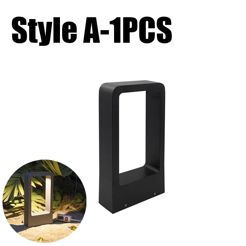 Minimalist LED Lawn Bollard Light for Outdoor Pathways