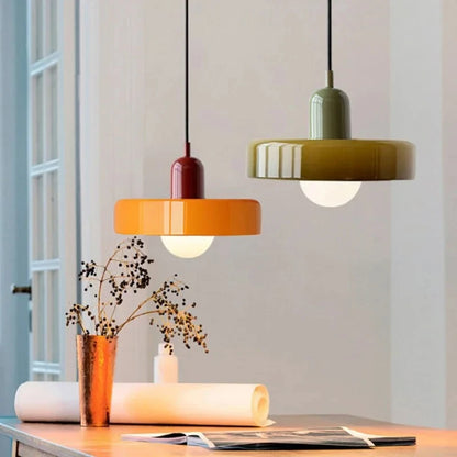 Nordic Glass Bauhaus Chandelier Dining Living Bedroom Pendant Lamp