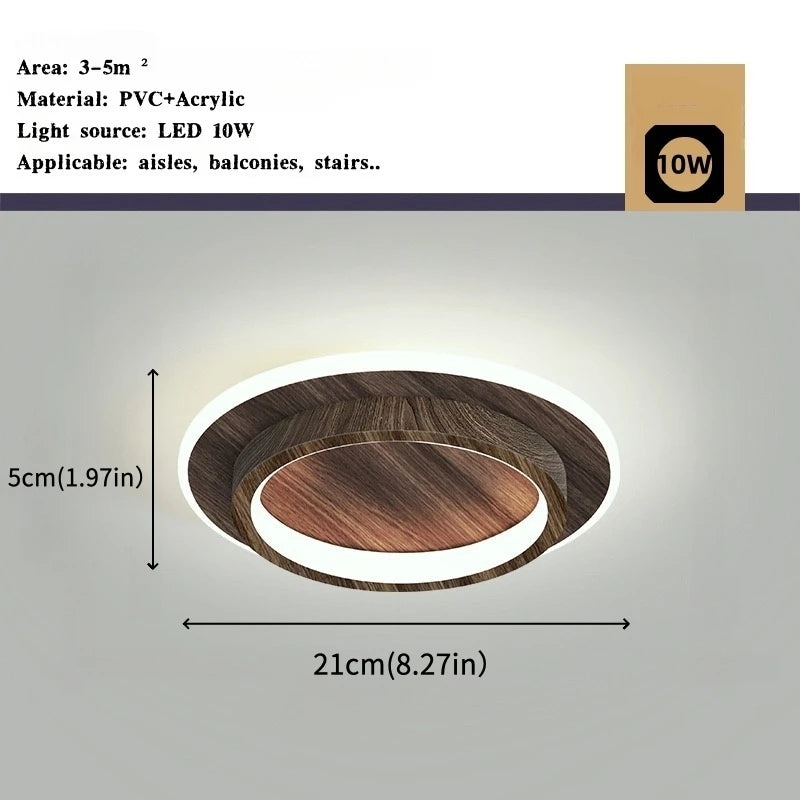 Nordic Gold LED Ceiling Light Modern Hallway Lighting