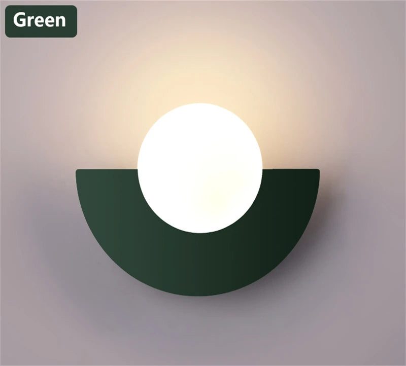 Modern Globe Wall Sconce for Bedrooms and Hallways