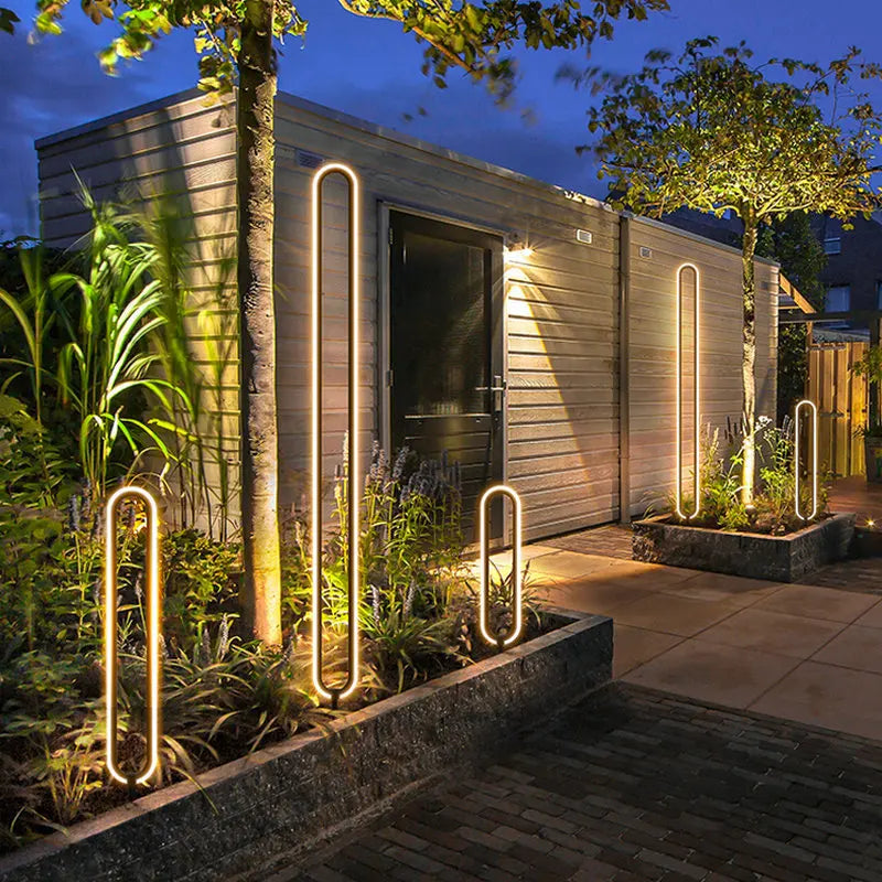 Minimalist Outdoor LED Lawn Lamp for Garden Pathways