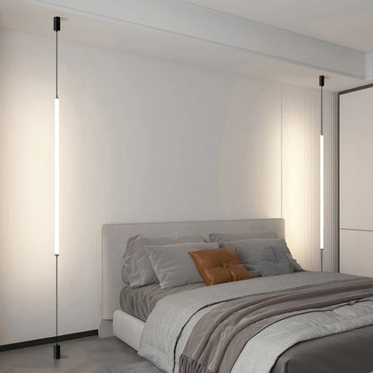 Modern LED Floor Lamp – Sleek Black Acrylic Light for Living Room & Bedroom