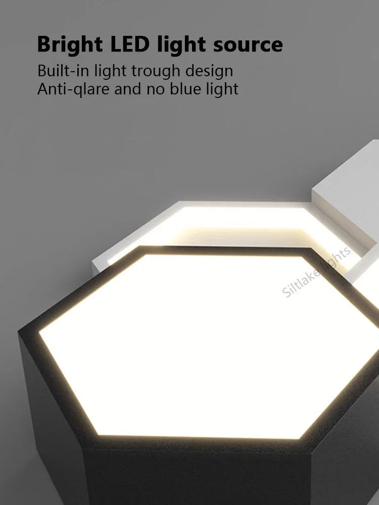 Honeycomb Ceiling Light for Modern Living Spaces