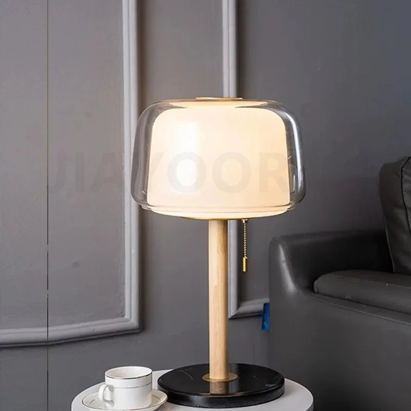 Modern Glass Floor Lamp – Elegant Decorative Lighting for Living Room